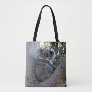 Bolsa Tote Sacola - Koala em uma árvore de goma
