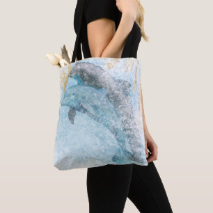 Bolsa Tote Sacola litoral da vida dos golfinhos