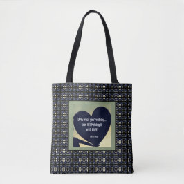 Bolsa Tote SACOLA LOVE What You're Doing de Adiela Akoo