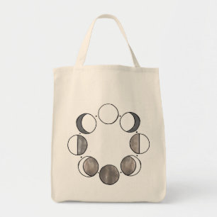 Bolsa Tote Sacola lunar do ciclo