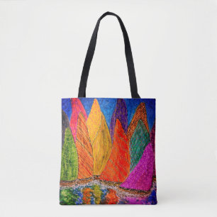 Bolsa Tote Sacola lunática e colorida do veleiro