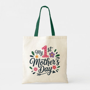 Bolsa Tote Sacola - Minha Primeira Sacola do Dia das Mães