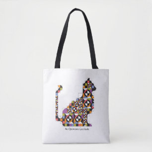 Bolsa Tote Sacola moderna colorida do teste padrão da edred