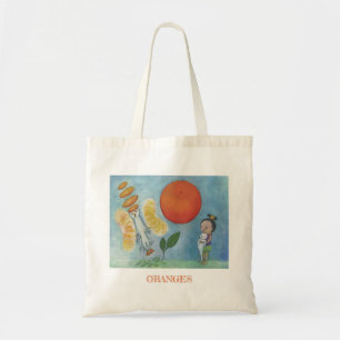 Bolsa Tote Sacola natural das canvas das laranjas