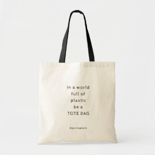 Bolsa Tote Sacola nenhum plástico
