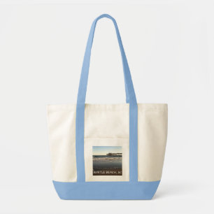 Bolsa Tote Sacola, oceano & cais das canvas em Myrtle Beach