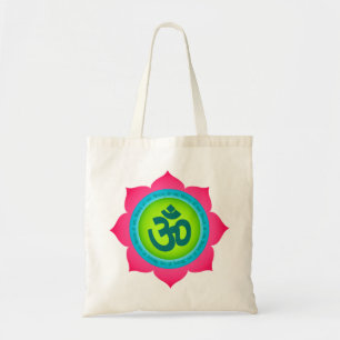 Bolsa Tote Sacola orgânica do OM Namaste Lotus da ioga