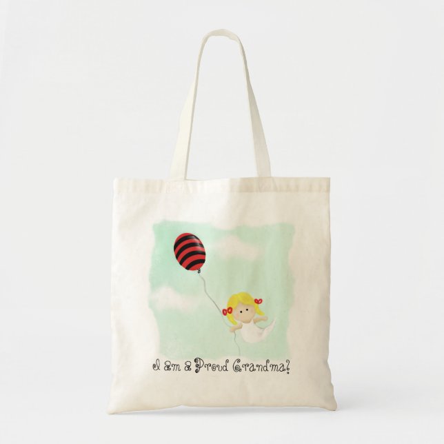 Bolsa Tote Sacola orgulhosa da avó (Frente)
