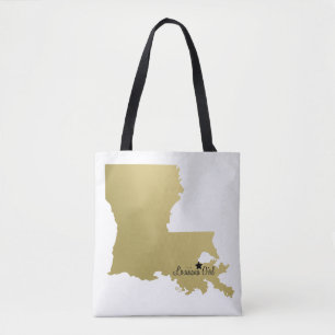 Bolsa Tote Sacola ORGULHOSA de NOLA MADE LOUISIANA