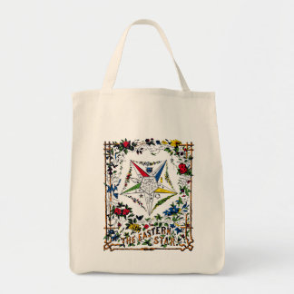 Bolsa Tote Sacola oriental de Signet da estrela do vintage