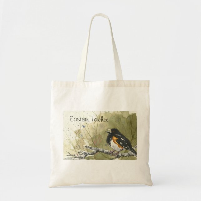 Bolsa Tote Sacola oriental do Towhee (Frente)