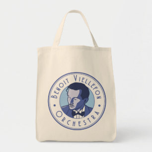 Bolsa Tote Sacola - orquestra de Benoit Viellefon (azul)