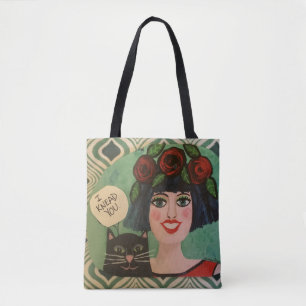 Bolsa Tote Sacola para amantes do gato
