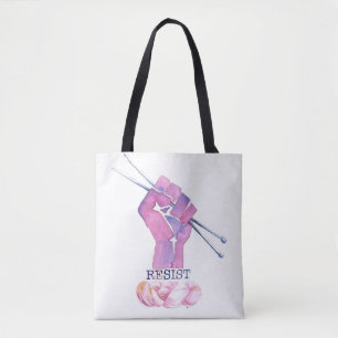 Bolsa Tote Sacola para o knitter polìtica ativo