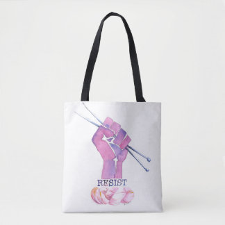 Bolsa Tote Sacola para o knitter polìtica ativo