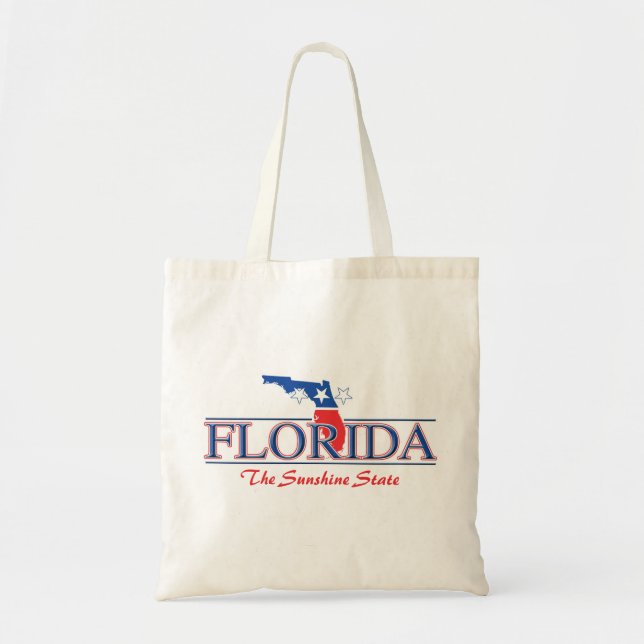 Bolsa Tote Sacola patriótica do orçamento de Florida (Frente)