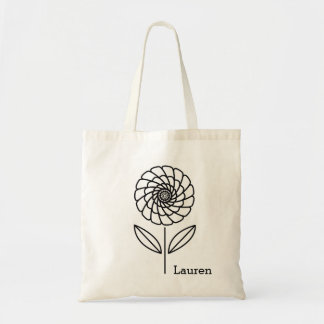 Bolsa Tote Sacola personalizada da arte da flor costume