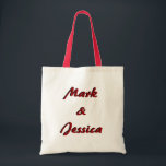 Bolsa Tote Sacola personalizada da boa vinda do casamento<br><div class="desc">Dê a seus convidados suburbanos um cheio do saco dos presentes que podem resuse repetidas vezes!</div>