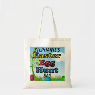 Bolsa Tote Sacola personalizada da cesta da caça do ovo da
