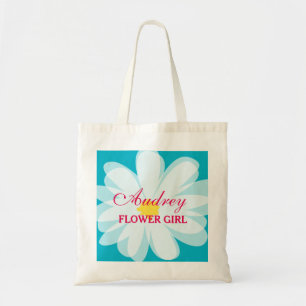 Bolsa Tote Sacola personalizada do casamento do flowergirl