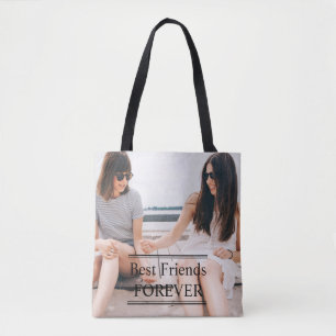 Bolsa Tote Sacola personalizada dos melhores amigos da foto