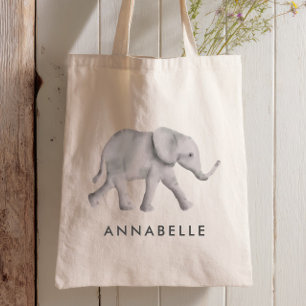 Bolsa Tote Sacola personalizada elefante do bebê para a