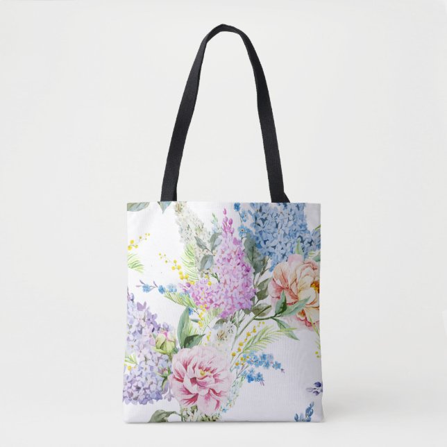 Bolsa Tote Sacola pintado mão bonita & elegante de | (Frente)