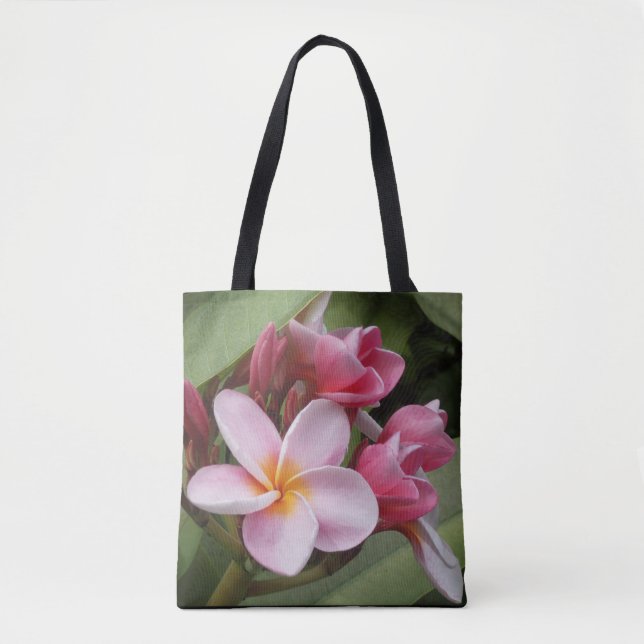 Bolsa Tote Sacola polinésia do Plumeria (Frente)