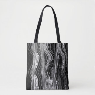Bolsa Tote Sacola preta da rocha pelo artista C.L. Brown