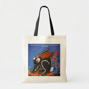 Bolsa Tote sacola preta do coelho