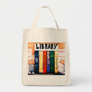 Bolsa Tote Sacola reusável da biblioteca