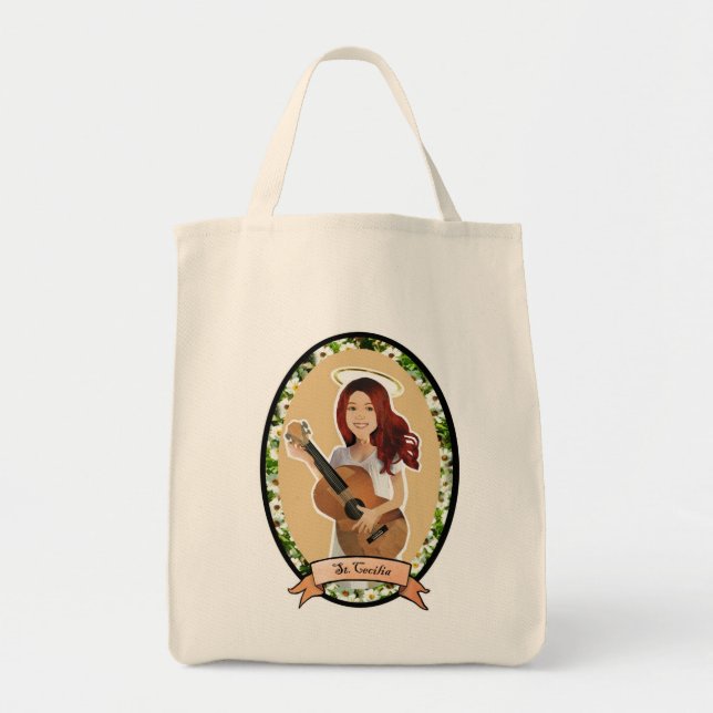 Bolsa Tote Sacola reusável de St Cecilia (Frente)