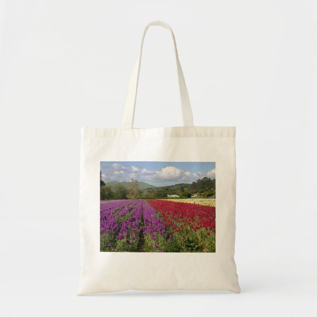 Bolsa Tote Sacola reusável Eco-Amigável da fazenda da flor (Frente)