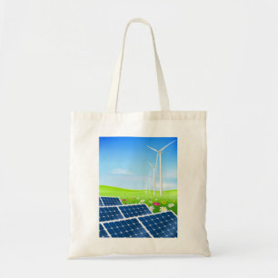 Bolsa Tote Sacola solar e das energias eólicas