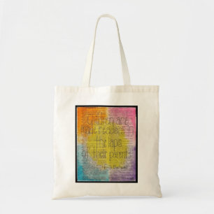 Bolsa Tote Sacola temático das citações literárias das