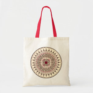 Bolsa Tote Sacola tirada mão da mandala