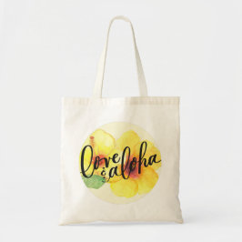 Bolsa Tote Sacola Tote Aloha Hibiscus Amor & Aloha (parte de