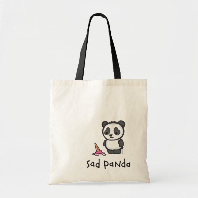 Bolsa Tote Sacola triste da panda (Frente)