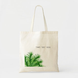 Bolsa Tote Sacola tropical da praia da folha da palmeira do