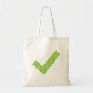 Bolsa Tote Sacola verde feita malha bonito da marca de