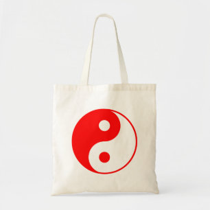 Bolsa Tote Sacola vermelha de Yin Yang