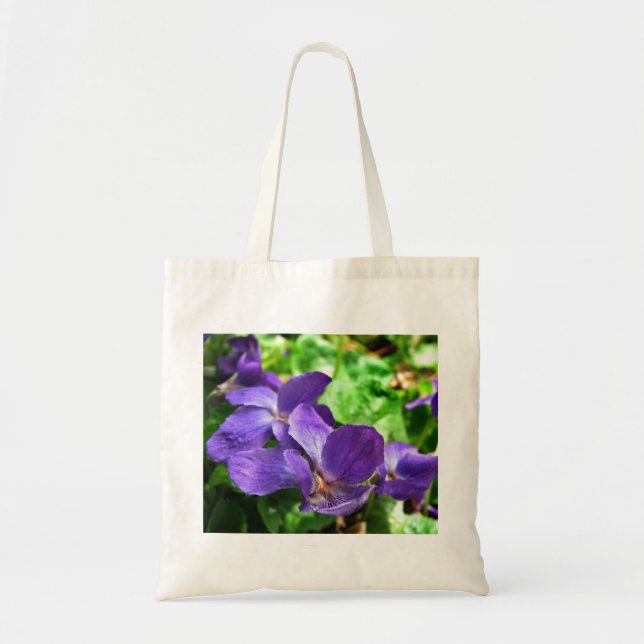 Bolsa Tote Sacola violeta do orçamento (Frente)