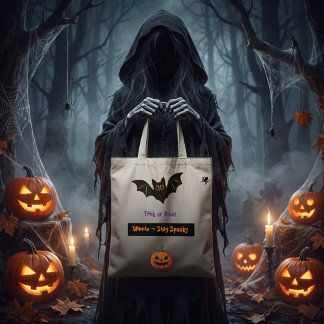 Bolsa Tote Sacolão de Halloween da Patinha Assustadora Person