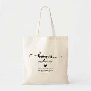 Bolsa Tote Sacolão Kit de Ressaca de Casamento Coração Fofo