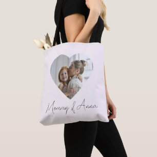 Bolsa Tote Sacolão Personalizado com Nome e Foto da Mamãe B
