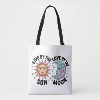 Bolsa Tote Sacolão Retro Viva pelo Sol Ame pela Lua