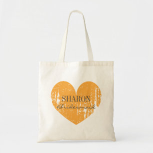 Bolsa Tote Sacolas alaranjadas brilhantes do casamento da