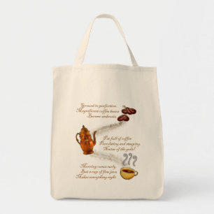 Bolsa Tote Sacolas dos haicais do café