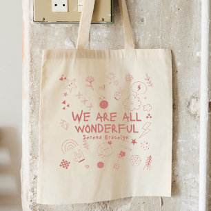 Bolsa Tote Sacolinha Coquette Rosa Personalizada Tudo Maravil