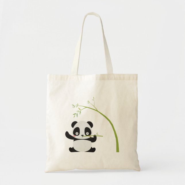 Bolsa Tote Sacos de Design de Tote de Panda Bamboo (Frente)